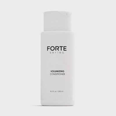 Forte Series white volumizing conditioner bottle, 6.8 fl oz, against neutral background