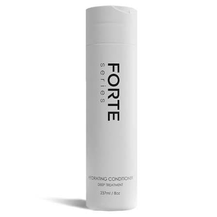 White cylindrical Forte Series hydrating conditioner bottle with deep treatment formula, 237ml size